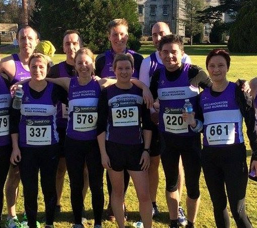 Bellahouston Road Runners at Devilla Forest 15k, 8Feb2015