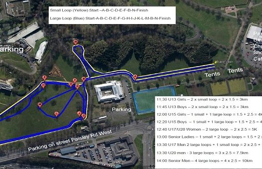 West District Cross Country Course map 2015
